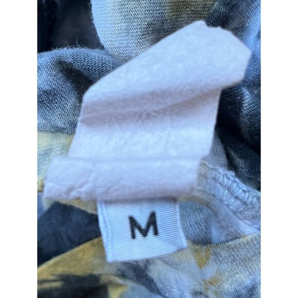 Affliction Like Yellow Gray Tie Dye Bling T Shirt Tee Top Mens Size Medium - Picture 4 of 10